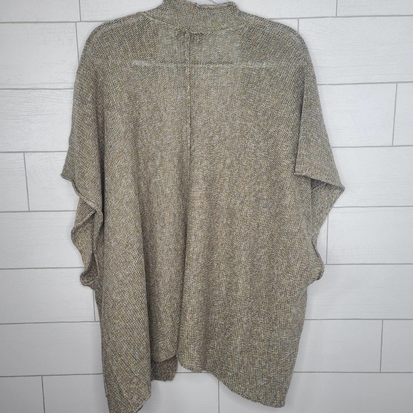 Eskandar Sweater Cardigan Sleeveless Brown Gray Linen O/S Lagenlook Art to Wear - Picture 5 of 11